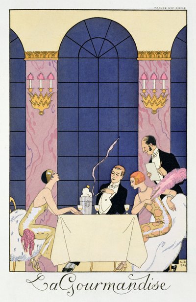 A Gourmands alkotó: Georges (after) Barbier
