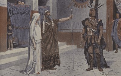 Átok (kő színű) alkotó: Georges (after) Rochegrosse