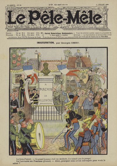 Beiktatás. Illusztráció: Le Pele-Mele alkotó: Georges Antonin Henri Mory