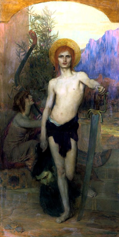 „Dávid Góliát fejével”, 1894 alkotó: Georges Auguste Elie Lavergne