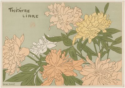 "Myrane" és "Les Chapons" (Program a Théâtre Libre számára) alkotó: Georges Auriol