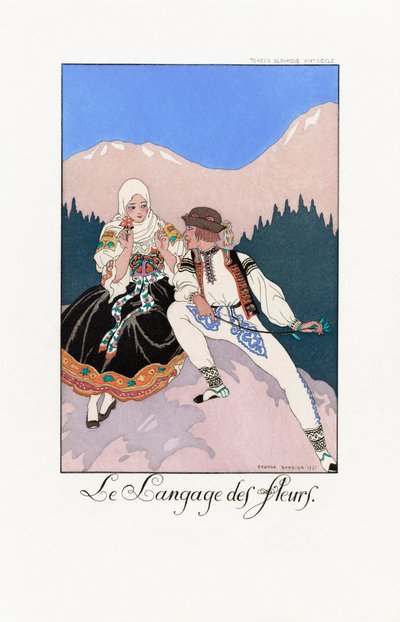 George Barbier illusztráció. alkotó: Georges Barbier