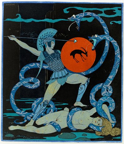 Illusztráció a Les Chansons de Bilitisből alkotó: Georges Barbier
