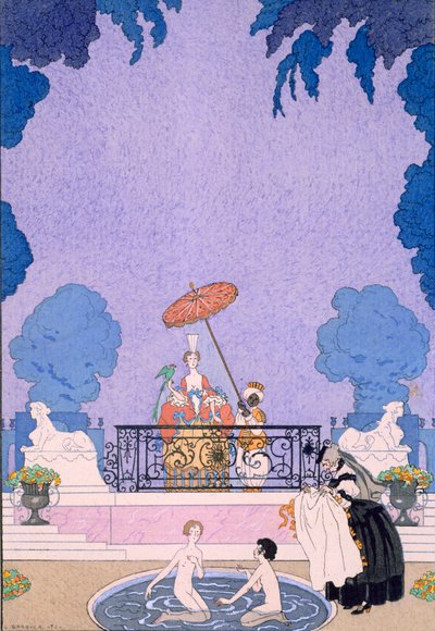 Illusztráció egy mesekönyvből alkotó: Georges Barbier