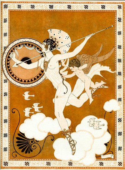 Az Amazon 1916 (stencil) alkotó: Georges Barbier