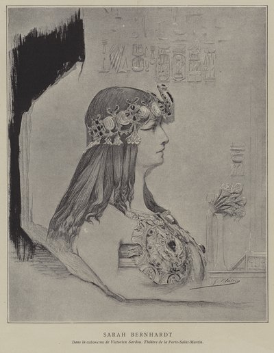 Sarah Bernhardt francia színésznő alkotó: Georges Clairin