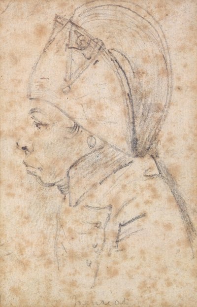 Francois Hanriot (1761-94) (ceruza papíron) alkotó: Georges Francois Gabriel