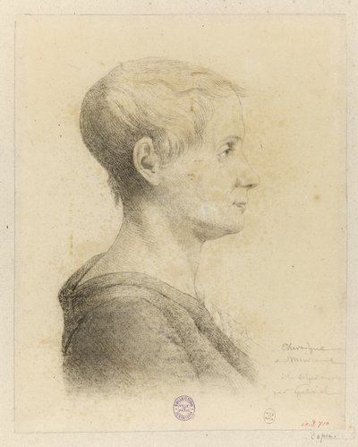Anne-Josèphe Théroigne de Méricourt portréja 1762-1817, 1816. alkotó: Georges François Marie Gabriel