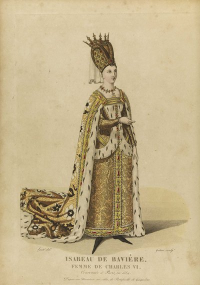 Isabeau de Baviere, Franciaország királynője (Isabelle de Baviere, ou de Wittelsbach Ingolstadt alkotó: Georges Jacques Gatine