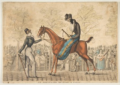 A Boulevard de Gand Párizsban, 19. század. alkotó: Georges Jacques Gatine