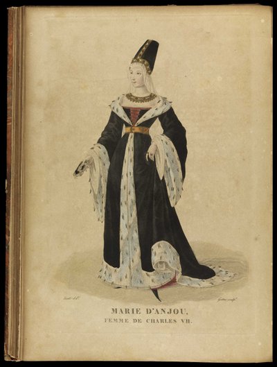 Anjou-i Mária, Franciaország királynője, 18. század vége. alkotó: Georges Jacques Gatine