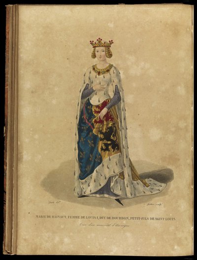 Avesnes-i Mária 1280-1354, 18. század vége. alkotó: Georges Jacques Gatine