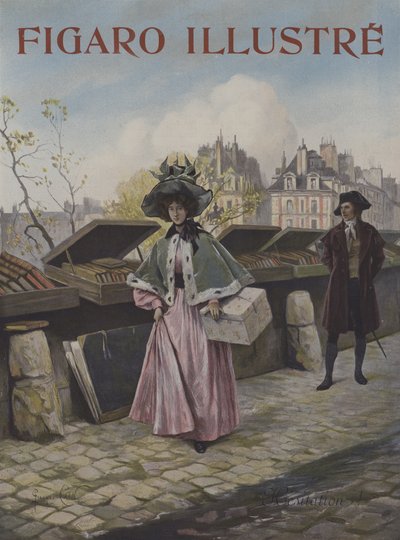 Habozás. A Le Figaro Illustre borítója, 1897. október alkotó: Georges Jules Auguste Cain