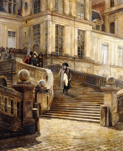 Napóleon lemondását, 1890-1899 körül alkotó: Georges Jules Auguste Cain