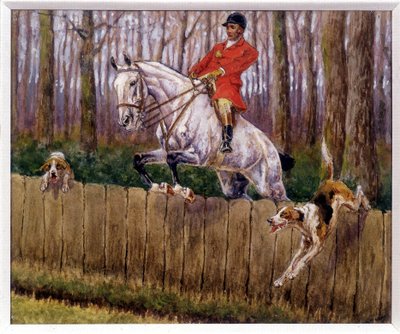 Vadászat – Georges La Roque rajza, kb alkotó: Georges La Roque