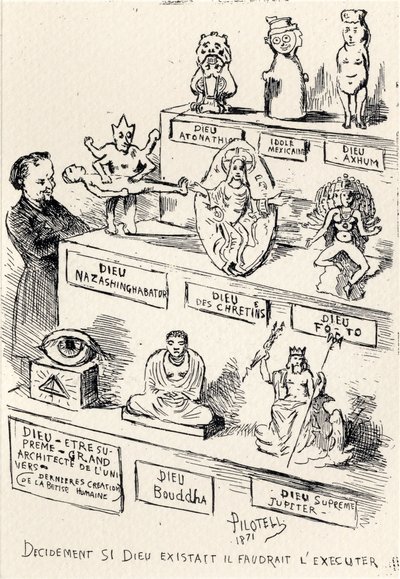 Pilotell: "Ha létezett isten, ki kell végezni" alkotó: Georges Labadie Pilotell