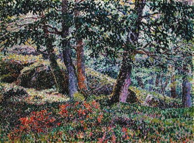 Tölgyek és áfonyabokrok alkotó: Georges Lacombe