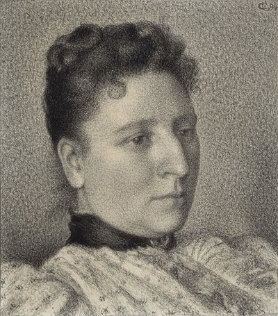 Anna Boch portréja, 1894 alkotó: Georges Lemmen