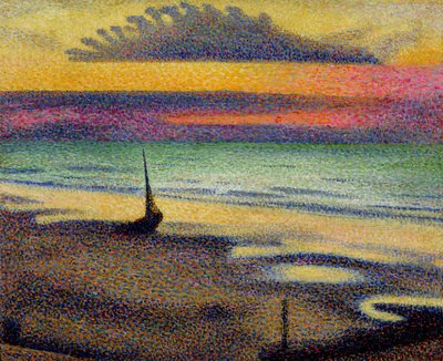 The Beach at Heist, 1891-92 alkotó: Georges Lemmen