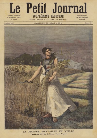Franciaország dolgozik és őrködik alkotó: Georges Louis Poilleux-Saint-Ange