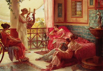 A líra játékos alkotó: Georges Marie Rochegrosse