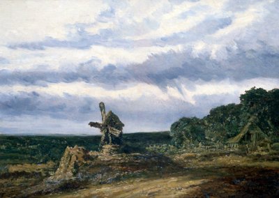 Táj malommal, c1783-1843 alkotó: Georges Michel