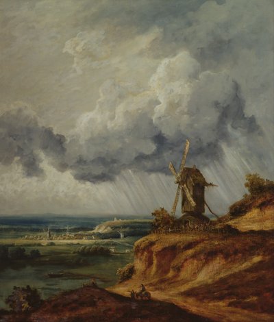 Argenteuil szélmalom, 1830 körül alkotó: Georges Michel