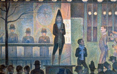 Cirkuszoldali műsor, 1887-1888 alkotó: Georges Pierre Seurat