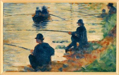 Halászok (olaj, fa) alkotó: Georges Pierre Seurat