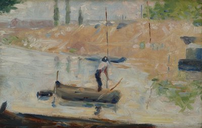 Ember egy csónakban, 1884 körül alkotó: Georges Pierre Seurat