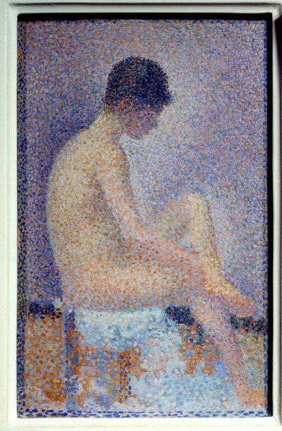 Profil telepítő Georges Seurat festménye (1859-1881) 1887 Dim. 0,25x0,16 m Paris musee d
