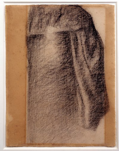Szoknyatanulmány egy vasárnapi Grande Jatte-ban Fekete kréta rajzolása Georges Seurattól alkotó: Georges Pierre Seurat