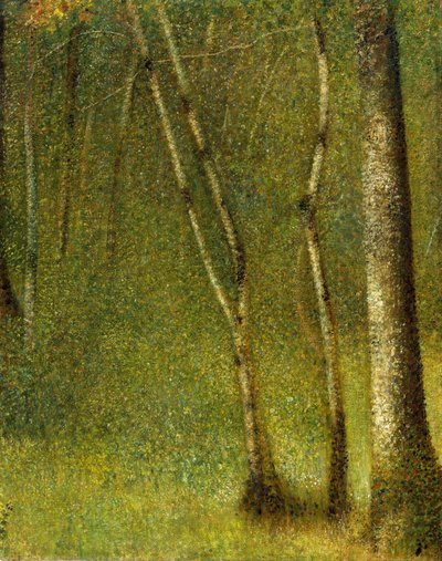 A pontaubert-i erdő, 1881. alkotó: Georges Pierre Seurat