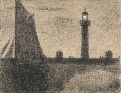 A honfleuri világítótorony, 1886. alkotó: Georges Pierre Seurat