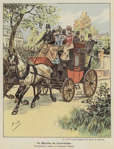 Courvaillan rejtélye (színes litó) alkotó: Georges Redon