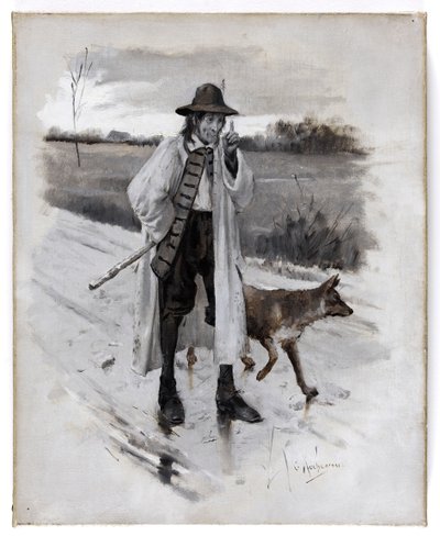 Ursus és Homo. alkotó: Georges Rochegrosse