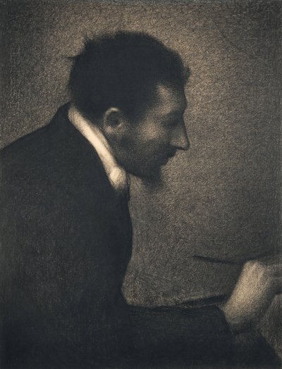 Aman-Jean, 1882-83 (conté zsírkréta Michallet papíron) alkotó: Georges Seurat