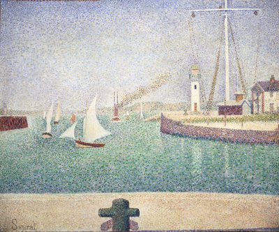 Honfleur kikötőjének bejárata alkotó: Georges Seurat