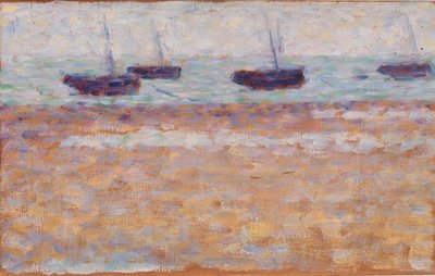 Négy hajó a Grandcampben alkotó: Georges Seurat