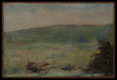 Tájkép Saint-Ouen-nál alkotó: Georges Seurat