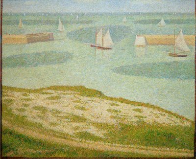Port-en-Bessin, bejárat a külső kikötőbe alkotó: Georges Seurat