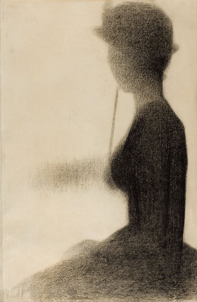 Ülő nő napernyővel (tanulmány a La Grande Jatte-hoz) alkotó: Georges Seurat