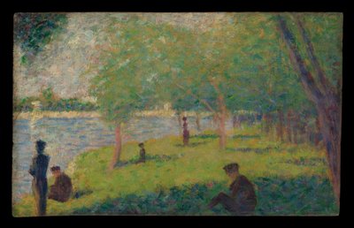Tanulmány az „Egy vasárnap délután a Grande Jatte-szigeten” című képhez alkotó: Georges Seurat