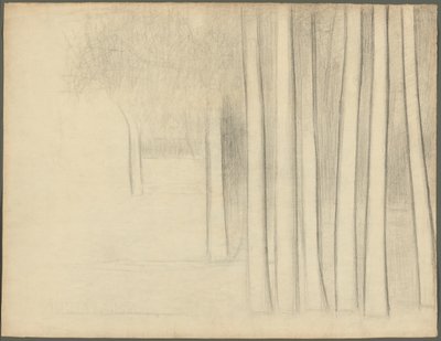 Fatörzsek (tanulmány a La Grande Jatte-hoz) alkotó: Georges Seurat
