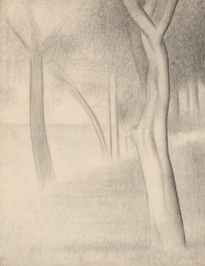 Fák (tanulmány a La Grande Jatte-hoz) alkotó: Georges Seurat