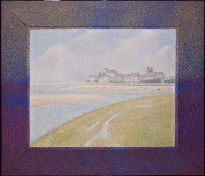 Kilátás a Le Crotoyra, az Upstream felől, 1889 alkotó: Georges Seurat
