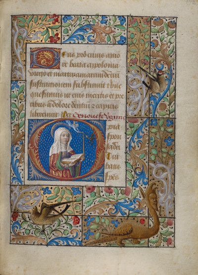 O kezdőbetű: Saint Geneviève alkotó: Georges Trubert