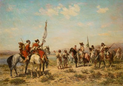 Vadászparti (olaj, vászon) alkotó: Georges Washington