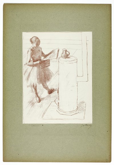 Táncos a kályha mellett alkotó: Georges William Thornley