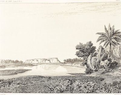 Irak, kilátás Babilonról, F, Thomas rajza Georges Perrot (1832-1914) és Charles Chipiez (1835-1901) metszetéből, Histoire de l